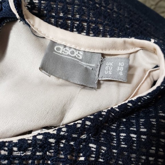 Asos Women's size 6 Blue Sleeveless Dress - Gently Used - Picture 3 of 7